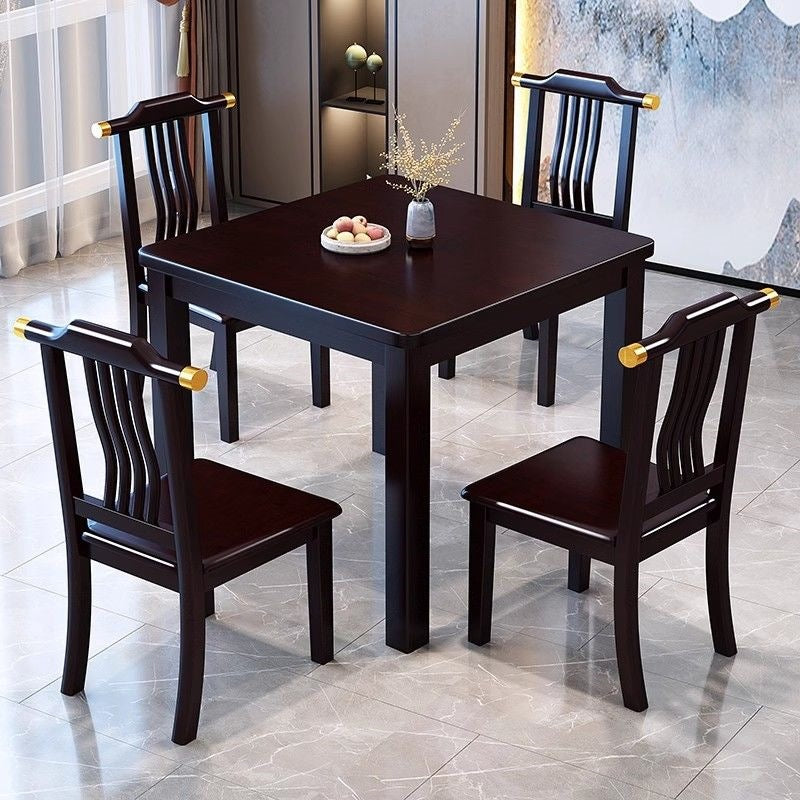 Square dining table for home80 all solid wood small square table modern chinoiserie playing cards small apartment dining table rental room table