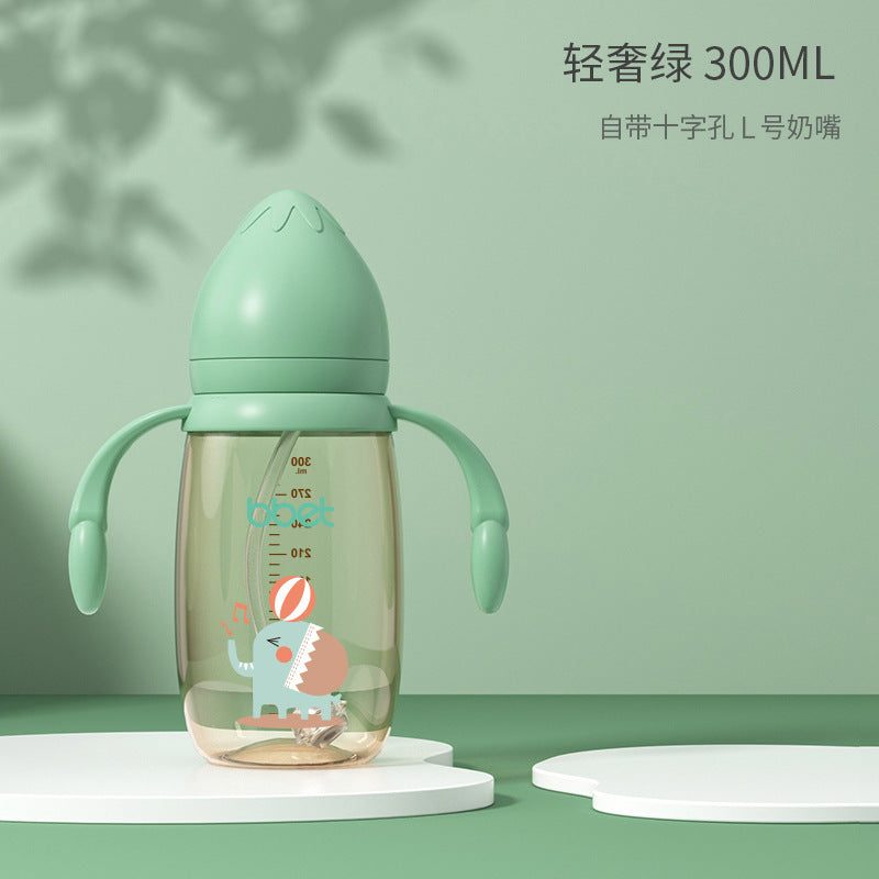 Babylon elephant wide-neck ppsu baby bottles - multiple sizes, anti-colic, drop-proof, unisex sippy cups - wholesale