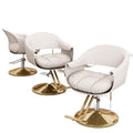 Hairdressing chair, hairdressing chair, internet celebrity hair salon, high-end hairdressing shop seat, hair cutting stool, stainless steel hairdressing chair