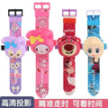 Elsa push-button projector watch - cute cartoon electronic watch for girls - frozen elsa - kindergarten & big kids toy