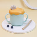 Baby milk cup with handle kids water cup straw cup learning cup scale cup anti-fall maternal and infant products wholesale