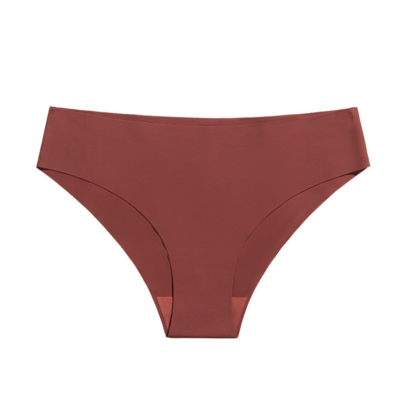 foreign trade wholesale pants large size casualpure cotton crotch briefs breathable ice silk seamless low-waist underwear for women