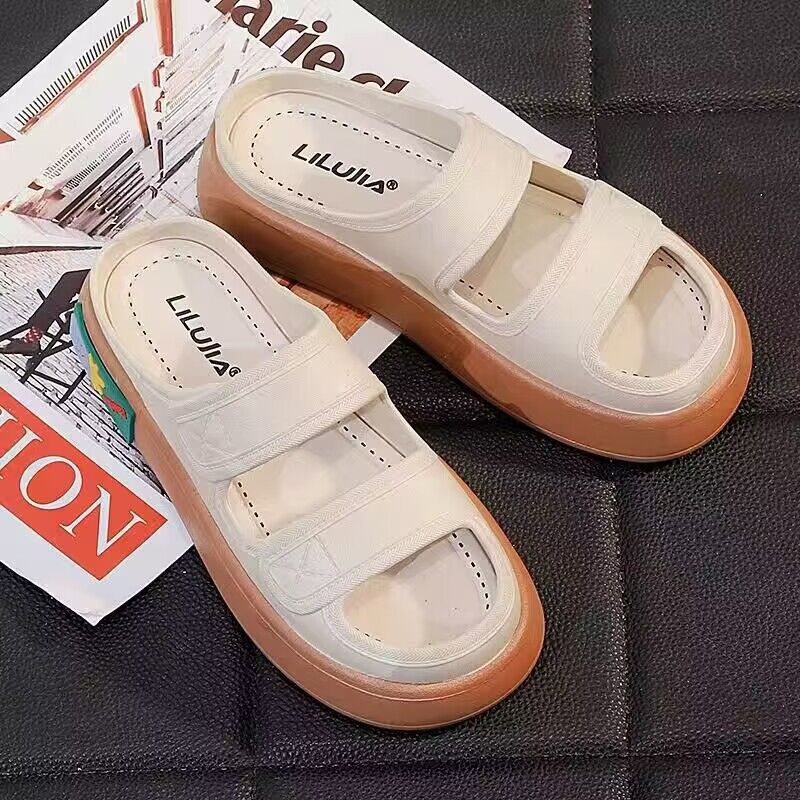 Crocs spring & fall slippers women's outwear popular beach shoes soft bottom ultra-light genuine casual soft toe women's shoes