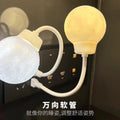 Voice-activated night light with timer, usb plug-in table lamp, bedside night light, moon lamp, usb moon