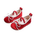Vancahao girls' korean style princess shoes,  spring new collection, bowknot loafers, stylish and chic baby flats