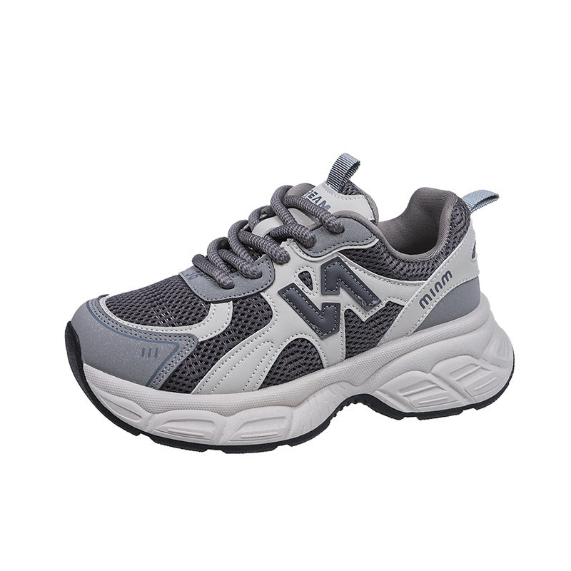 Vintage dad sneakers for women - new spring 2026 collection: premium chunky sole, versatile, slimming, lightweight, casual athletic shoes