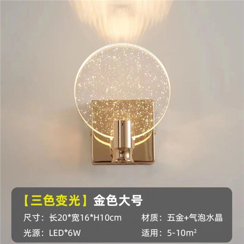 New arrival crystal wall lamp bedside lamp bedside wall lamp led wall lamp master bedroom room wall lamp casualpopular wall lamp