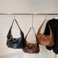 Large capacity tote bag women's 2025 new work clothingeasiest for match underarm bag niche styleretroclassy light luxury shoulder bag