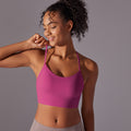 New arrivalsexy suspender back sports intimatesnudecomfortable fitness vest bubble wrap push-up yoga sports bra