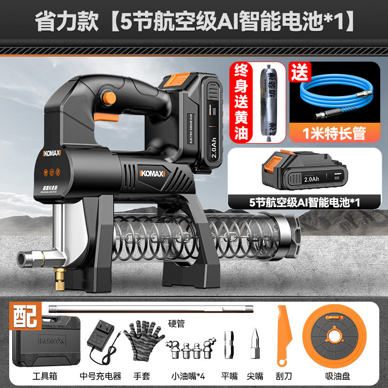 New arrival electric grease gun high pressure caterpillar manual automatic oil injector lithium battery excavator special oiling artifact