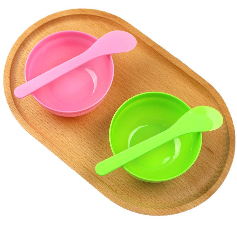 Beauty tools mask bowl mixing bowl spoon plastic bowl stirring stick mask scraper mask stick spa diy supplies