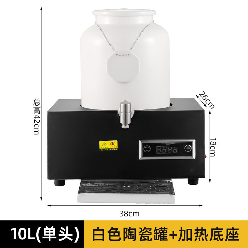 Milk tripod, hotel restaurant ceramic milk tripod coffee tripod numerical control heating stainless steel hot and cold tripod, juice tripod