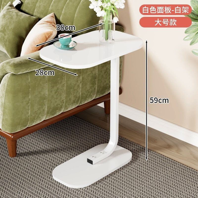 Adjustable height side table - mobile study desk, reversible multifunctional adjustable office desk, mobile study bedside table