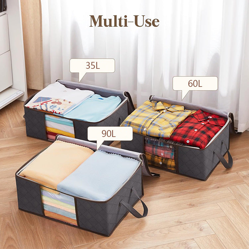 hot-selling finishing bag, reinforced clothing storage bag, oversized capacity clothes blanket quilt storage box
