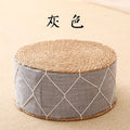 Straw mat thickened futon tatami cushion living room for home low stool round bay window small stool footrest seat