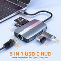 docking station usb3.0hub splitter is suitable for apple type-c to rj45 network card hub