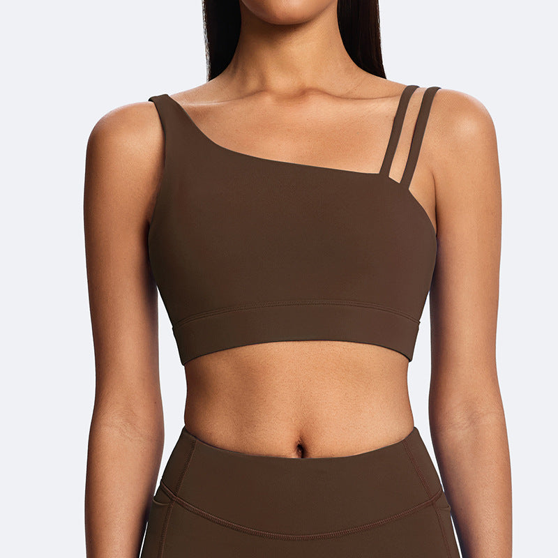 Fashion cross-border spring and summer yoga clothes, elegant back vest, push-up bubble wrap running sports fitness clothes suit