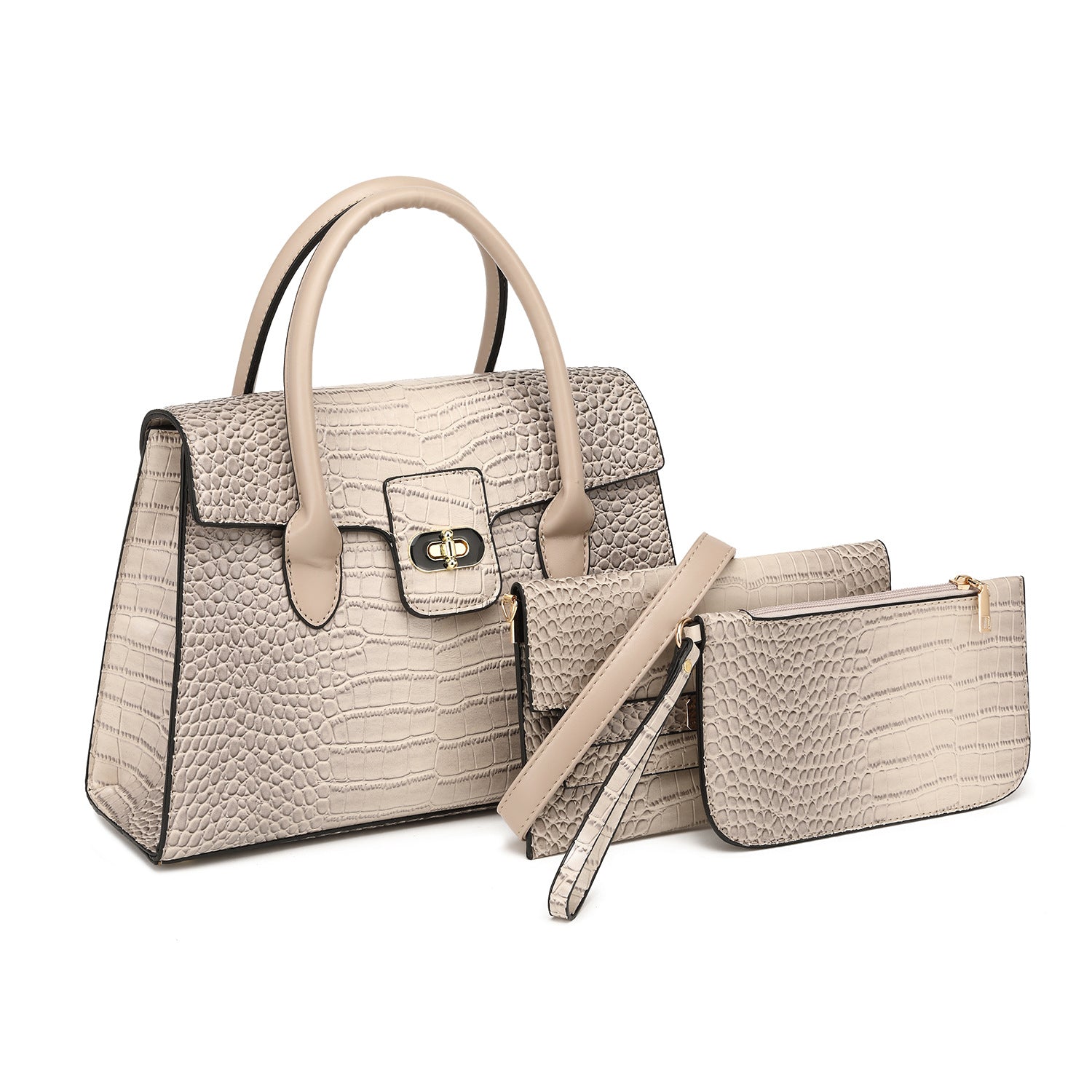 Spring 2025 New Fashion Trend Light Luxury Crocodile Pattern Women's Portable Tote Bag