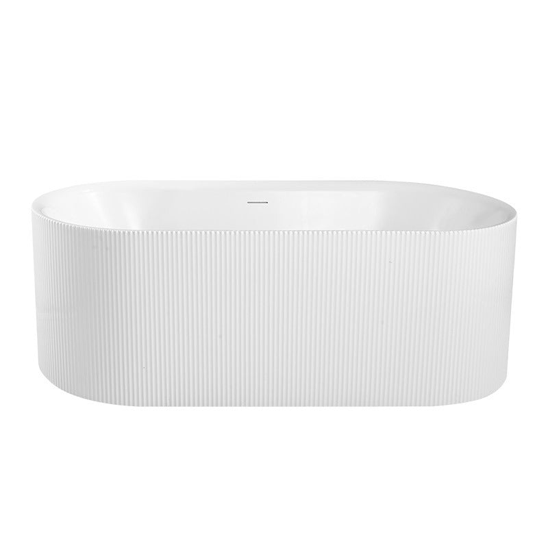 Sannora bathroom size apartment hotel acrylic oval thin edge adult independent bathtub 1.7 meters