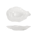 Minimalist hotel high-end creative sashimi plating personalized premium unique shaped seafood fruit salad dish ceramic plate