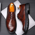 Men's leather dress shoes - new autumn collection: business formal, casual, breathable, soft sole, soft leather, british style, wedding shoes