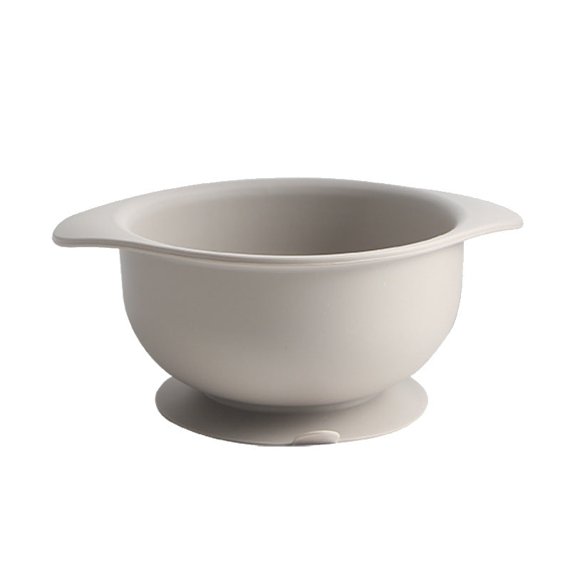 Baby tableware kids bowl food grade silicone suction cup bowl anti-fall food supplement bowl snack bowl suction cup anti-fall