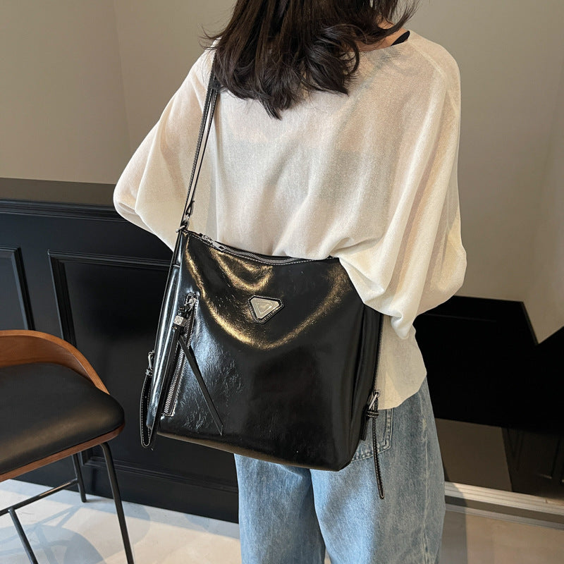 Foreign trade large-capacity tote bag 2025 new women's shoulder messenger bag backpack European and American style commuter bag women