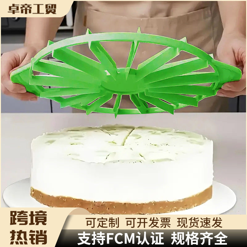 Cake divider diy baking cutter, cake slicer 10/12 portion equal division cutter baking tool