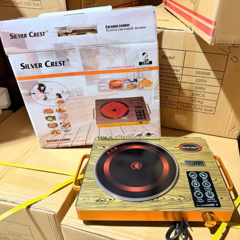 export of household multi-functional microcrystalline glass electric ceramic stove, high-power infrared induction cooker, stir-fry kitchen use