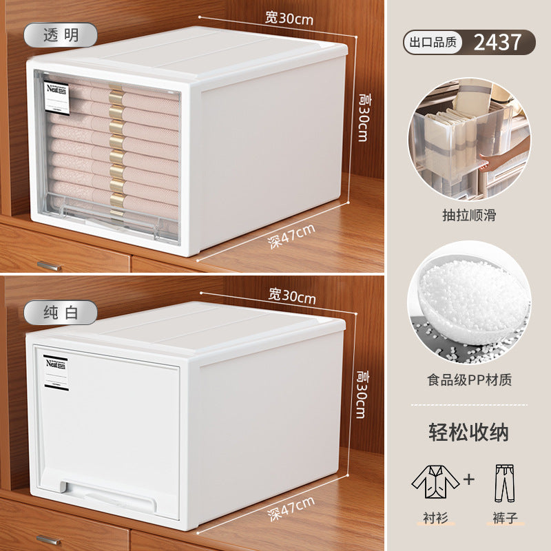 Japanese drawer type wardrobe storage box clothing underwear storage cabinet book sorting locker drawer type storage box