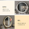 For home dressing table mirror can be rotated 360 degrees desktop makeup mirror with fill light dormitory light luxury led dressing mirror
