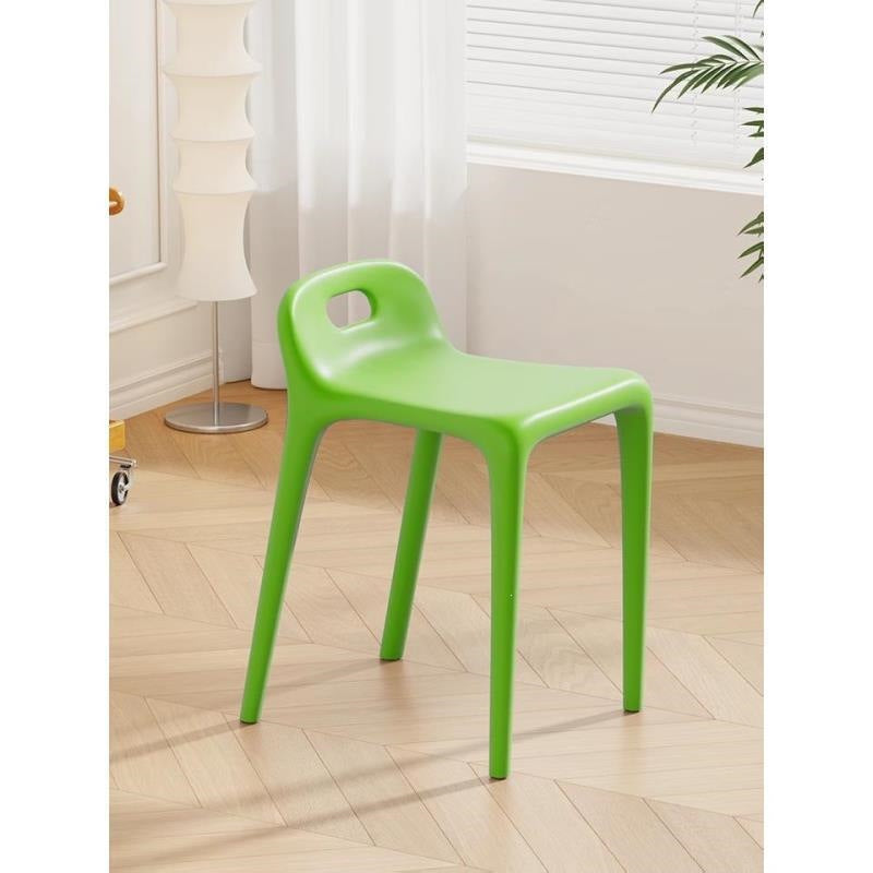 Modern minimalist home chair - restaurant spare thickened plastic chair - dining table chair stool - stackable plastic stool