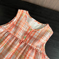 Lace trimmed girls' outfit -  summer new arrival: girls' casual lightweight sleeveless korean style tank top and pants two-piece set