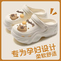 Pregnant women's non-slip clogs women's 2026new arrivaloutwearsummerevadeodorizing filter increase the feeling of stepping on shit sandals for women