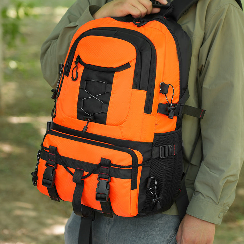 New backpack men's and women's 2025 large-capacity outdoor travel bag multi-functional wild adventure bag mountaineering bag backpack