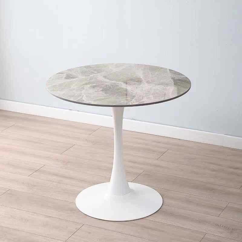 Accessible luxury slate small round table small apartment dining table tulipfor home table balcony bedroom round side table dining table