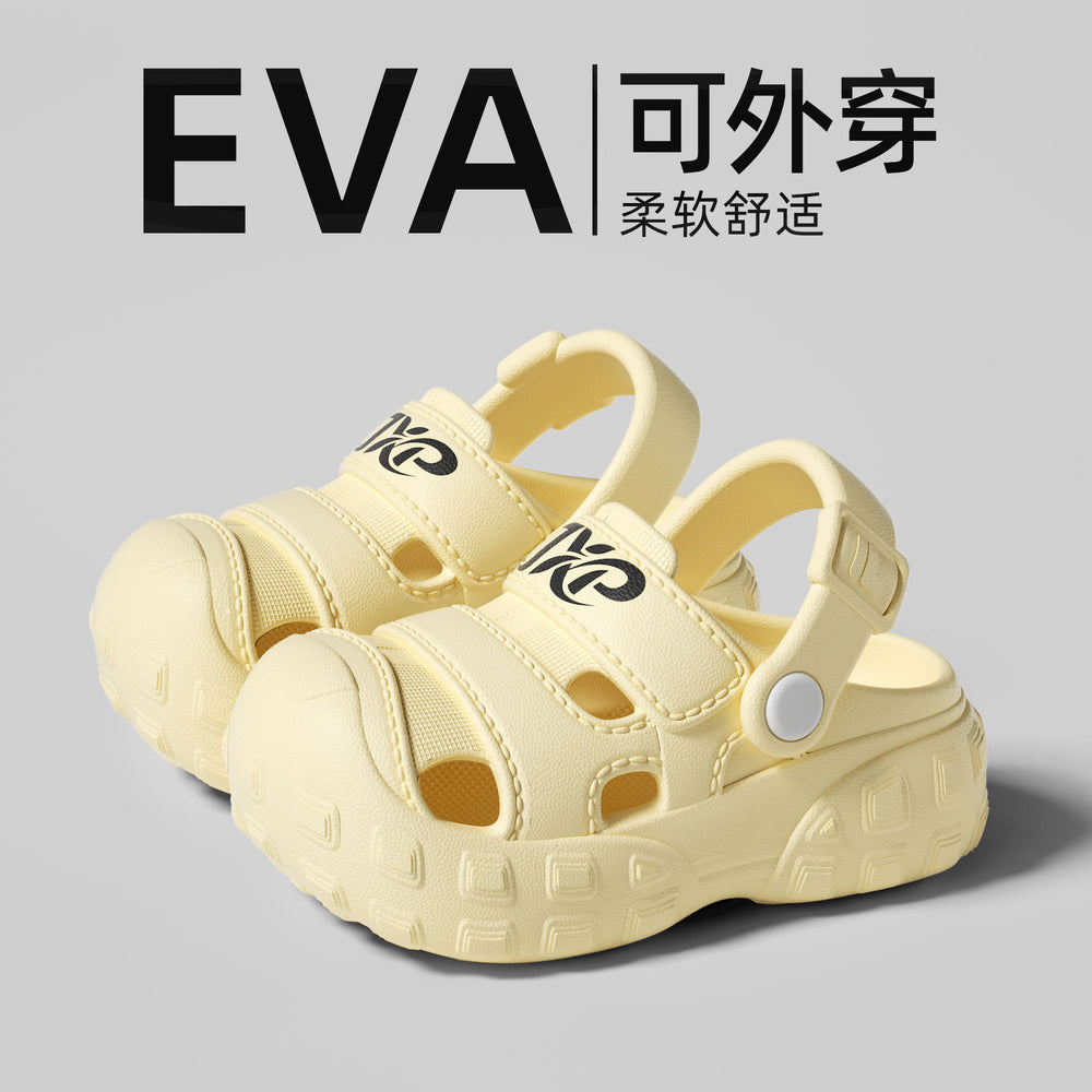 Eva squishy sandals for boys and girls - cartoon design, thick sole, non-slip, perfect for summer outdoor wear