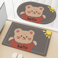 Bathroom floor mat, quick-drying, non-slip bath mat, dirt-resistant, washroom foot mat, bathroom absorbent mat, entryway doormat