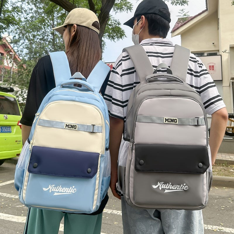 School bag, boys backpack, girls new fashion trend, college students, high school students, junior high school students, campus college backpack