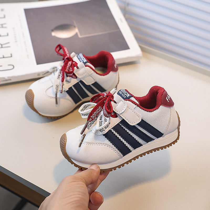 Vancahao kids argan shoes springnew arrival boys running sports shoes breathable girls shoes german training shoes trendy