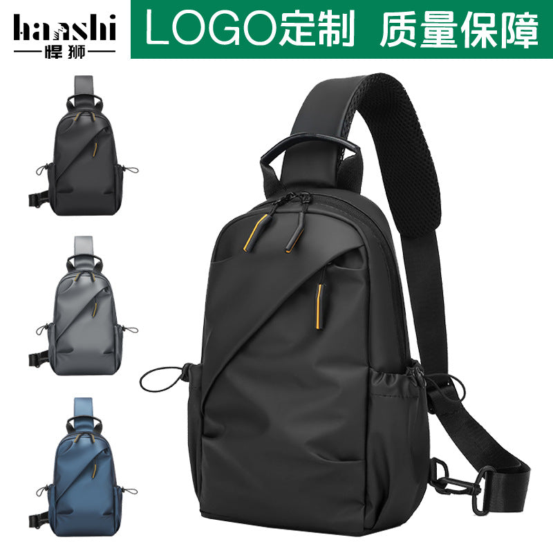 Cross-border new breast bag simple trendy cool wear-resistant shoulder bag leisure travel portable commuter messenger bag large capacity