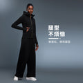 Women's fleece-lined casual pants for autumn and winter - warm, windproof, jogger style, loose fit, straight leg, slimming, athletic long pants d25158