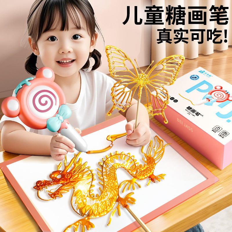 Children's day sugar painting pen suit delicious sugar painting pen edible 3d printing sugarization pen diy handmade stall