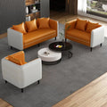Office sofa leather sofa casual modern office reception guest sofa free combination reception sofa