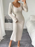 export women's sexy & sweet style dress - spring/summer backless design, high-waisted slit maxi dress