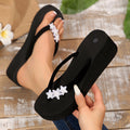 Amazon's 2025 summer best selling slippers women's fashion outwear easiest for match flip flops beach five-pointed star thick sole flip flops