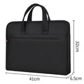 Oukeqi satchel business large-capacity document bag oxford cloth waterproof information bag conference briefcase printed logo