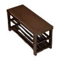 Solid wood shoe rack bench for entryway, shoe changing stool, household shoe cabinet with integrated bench seat for home use