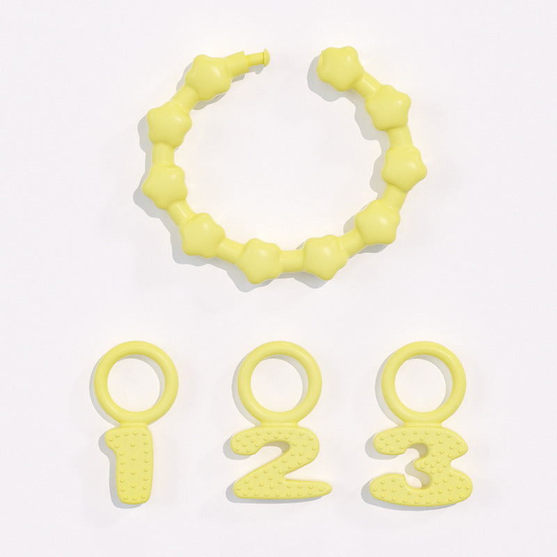 Baby silicone bracelet, toothpaste, baby anti-eating hand glue, gnawing baby teeth, toy pacifier, molar stick