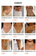 European and american new jewelry gold plated enamel heart devil's eye necklace socialite street style fashion unique clavicle chain for women